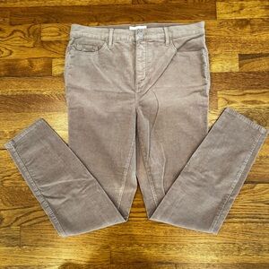 LOFT Beige / Tan Corduroy High Waisted Skinny Pants - EC - Size 30 / 10